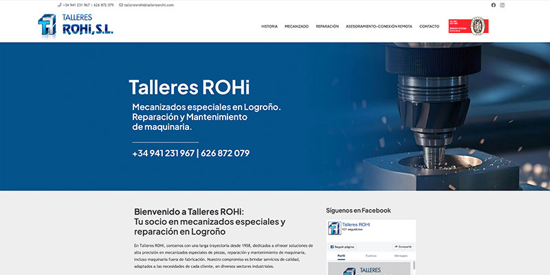 Sitio web: Talleres ROHi